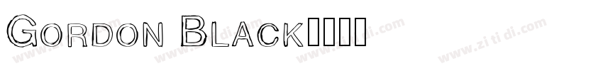 Gordon Black字体转换